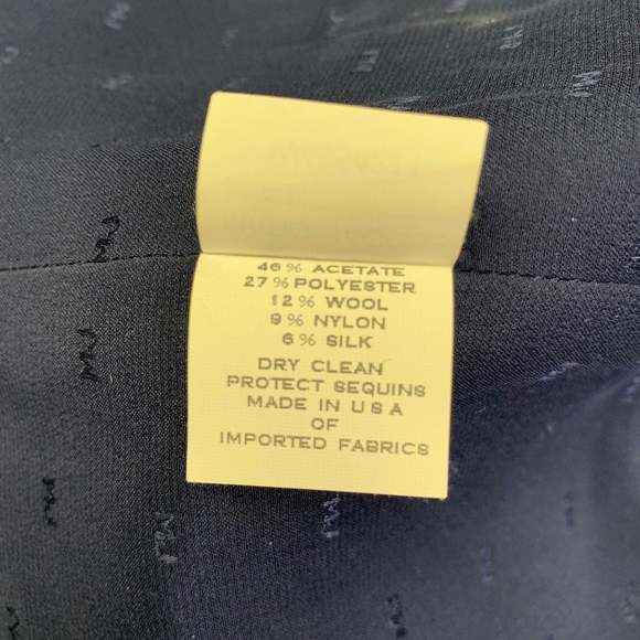 MARC JACOBS Blue Silver Acetate Blend Floral Jacket - Picture 7 of 8